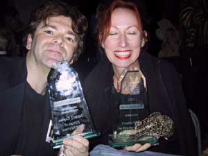 Dan with the Animation winner, Cynthia Wells